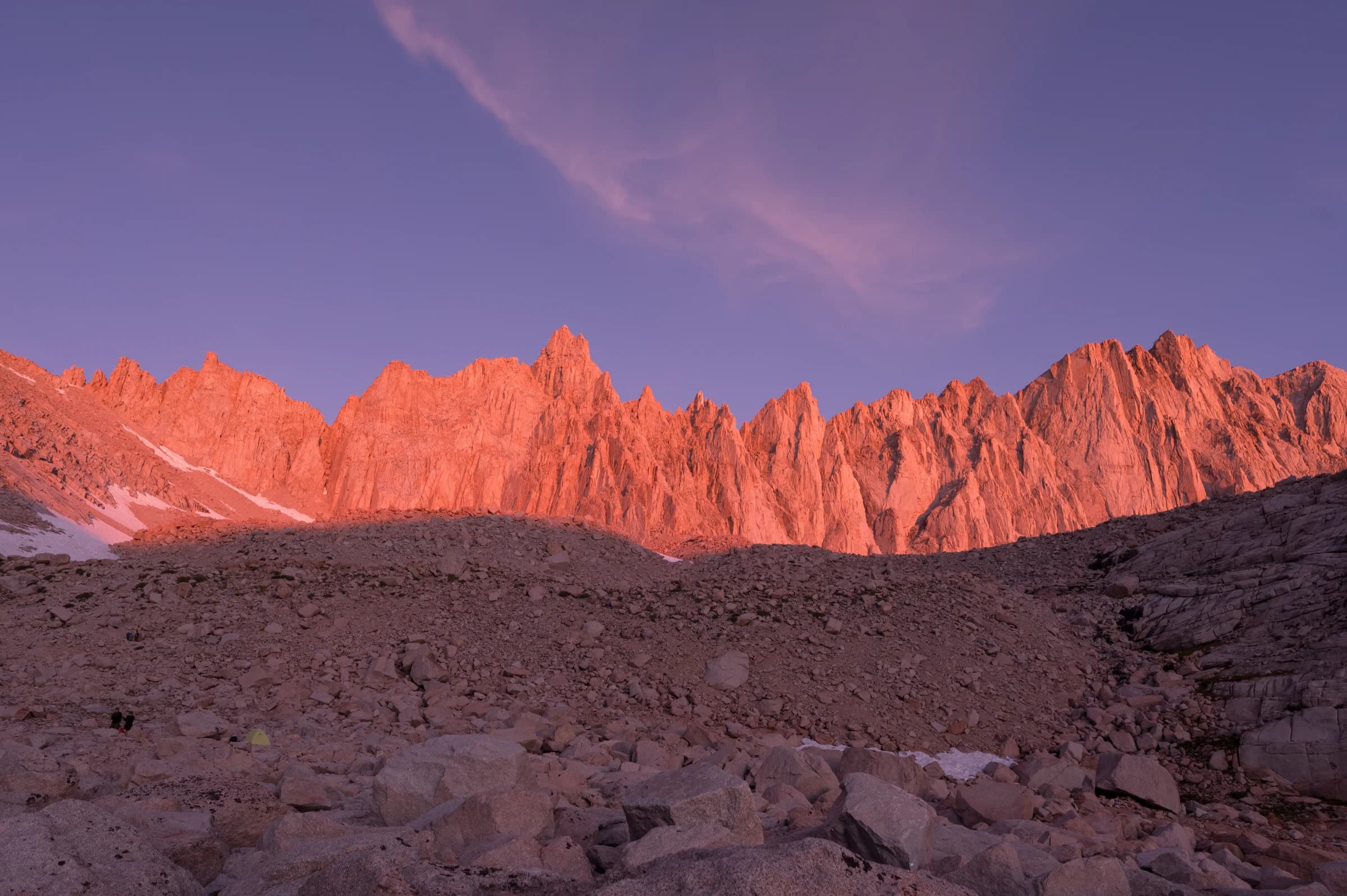 Sierra Crest Alpenglow