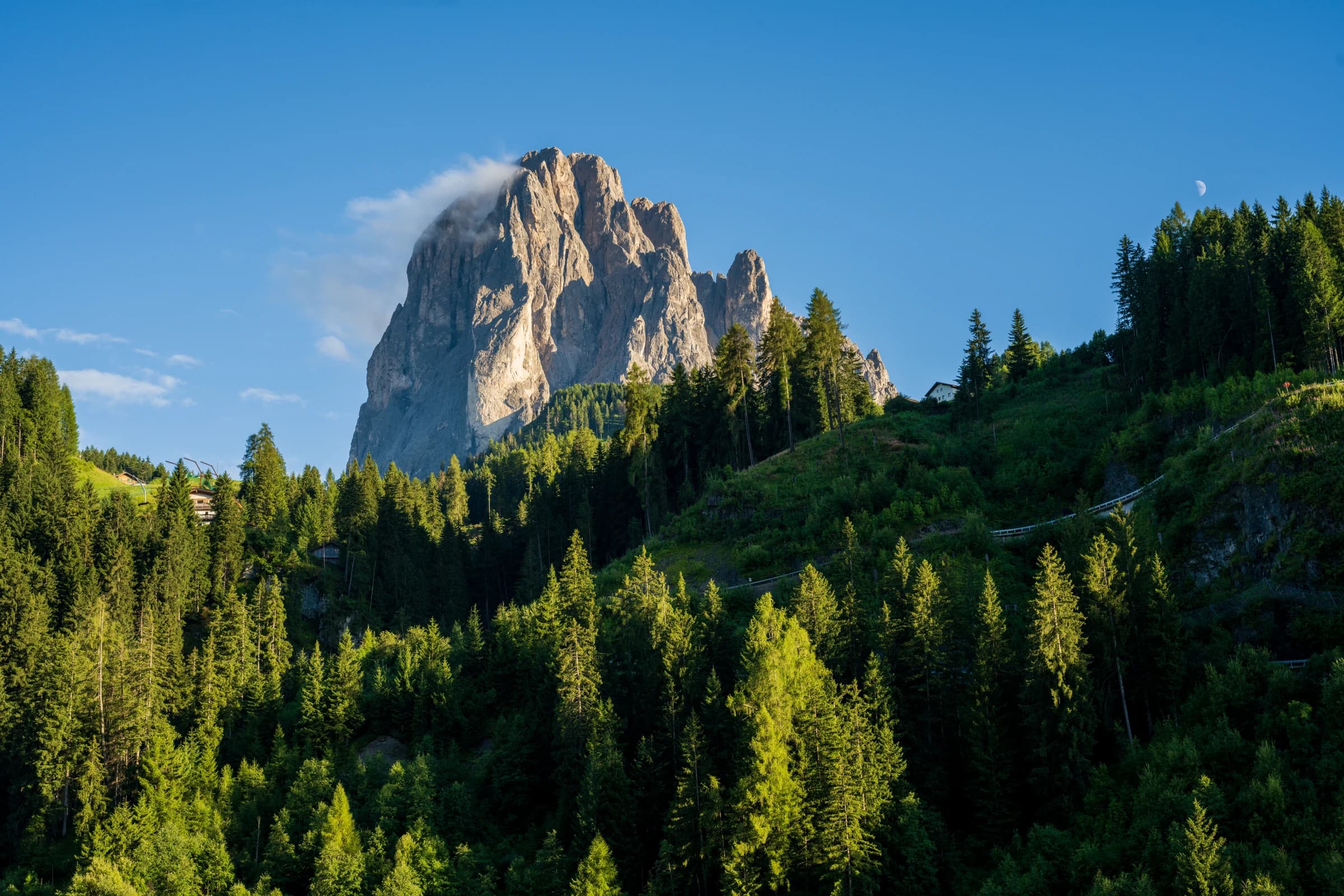 Dolomites Peak, Evening Light