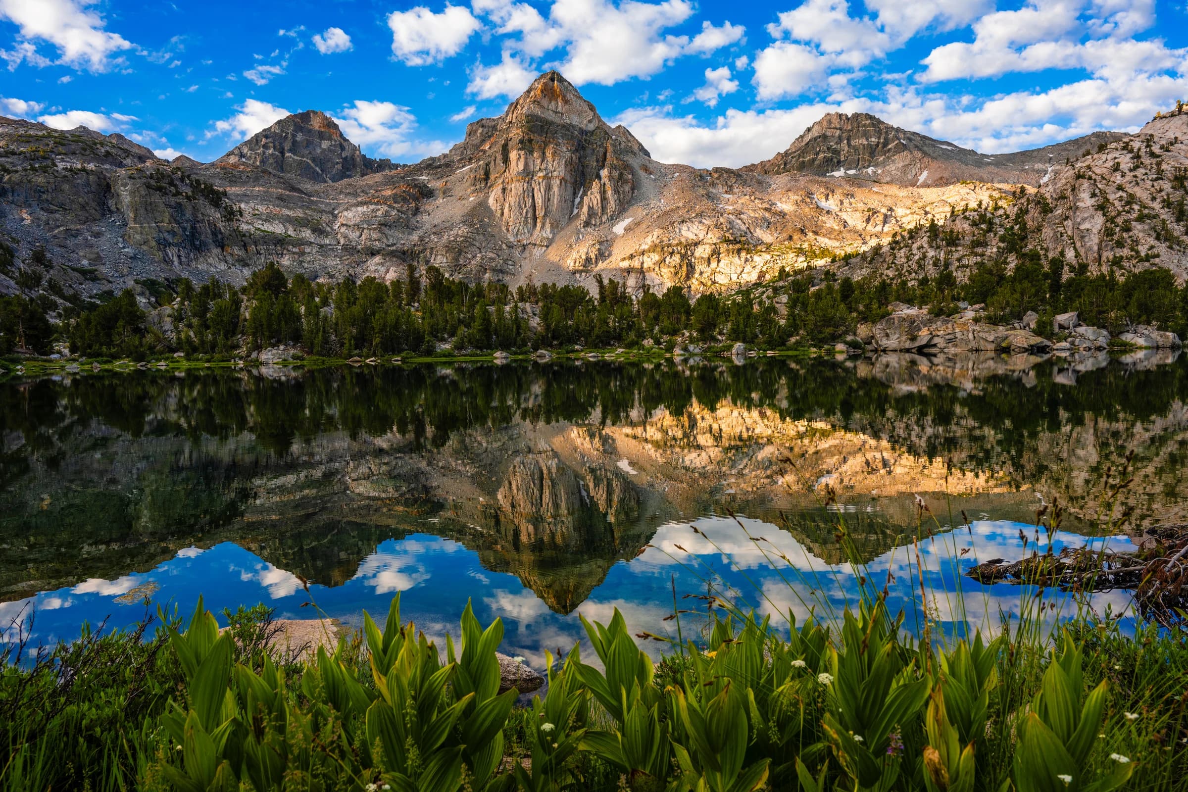 Rae Lakes, Painted Lady and Reflection