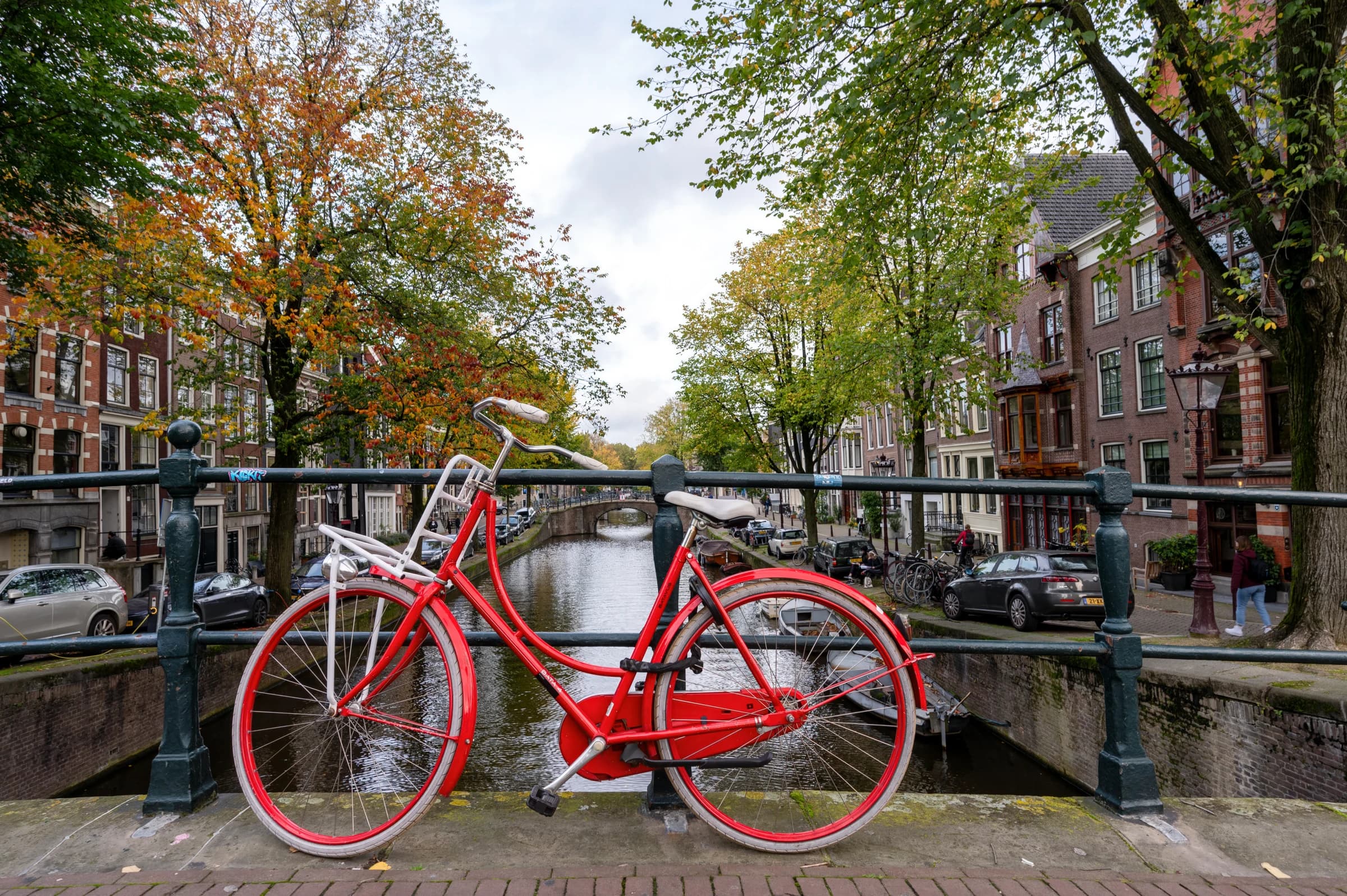 Amsterdam's Red Bicycle
