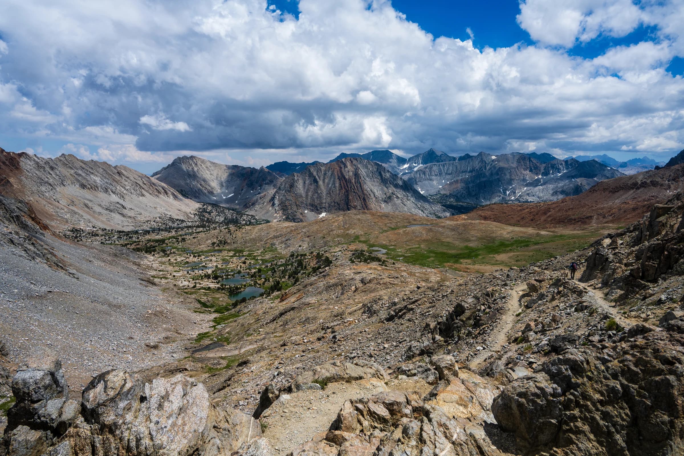 High Sierra Valley with Lakes