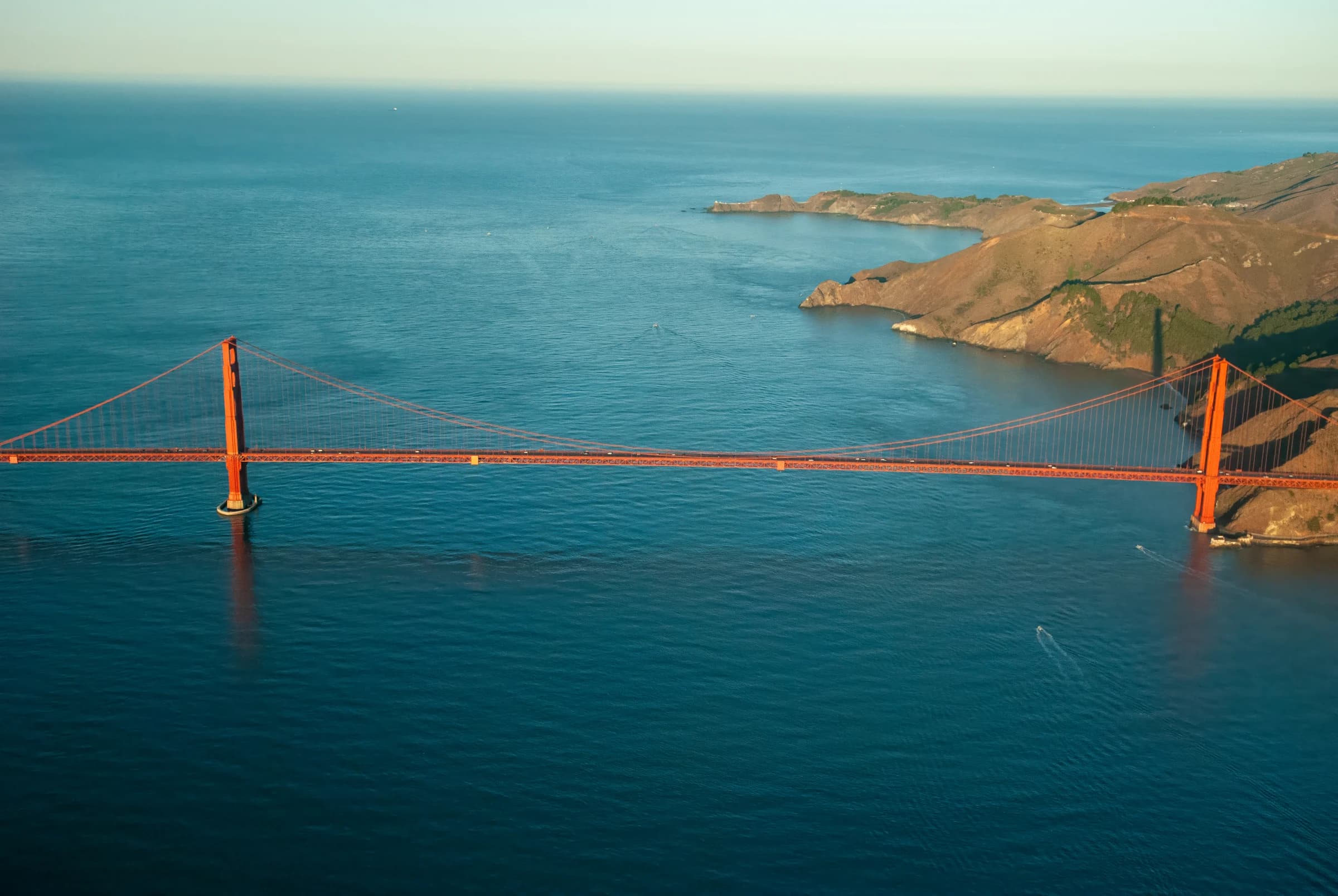 Golden Gate Aerial Serenity — Golden Gate Bridge, San Francisco, California