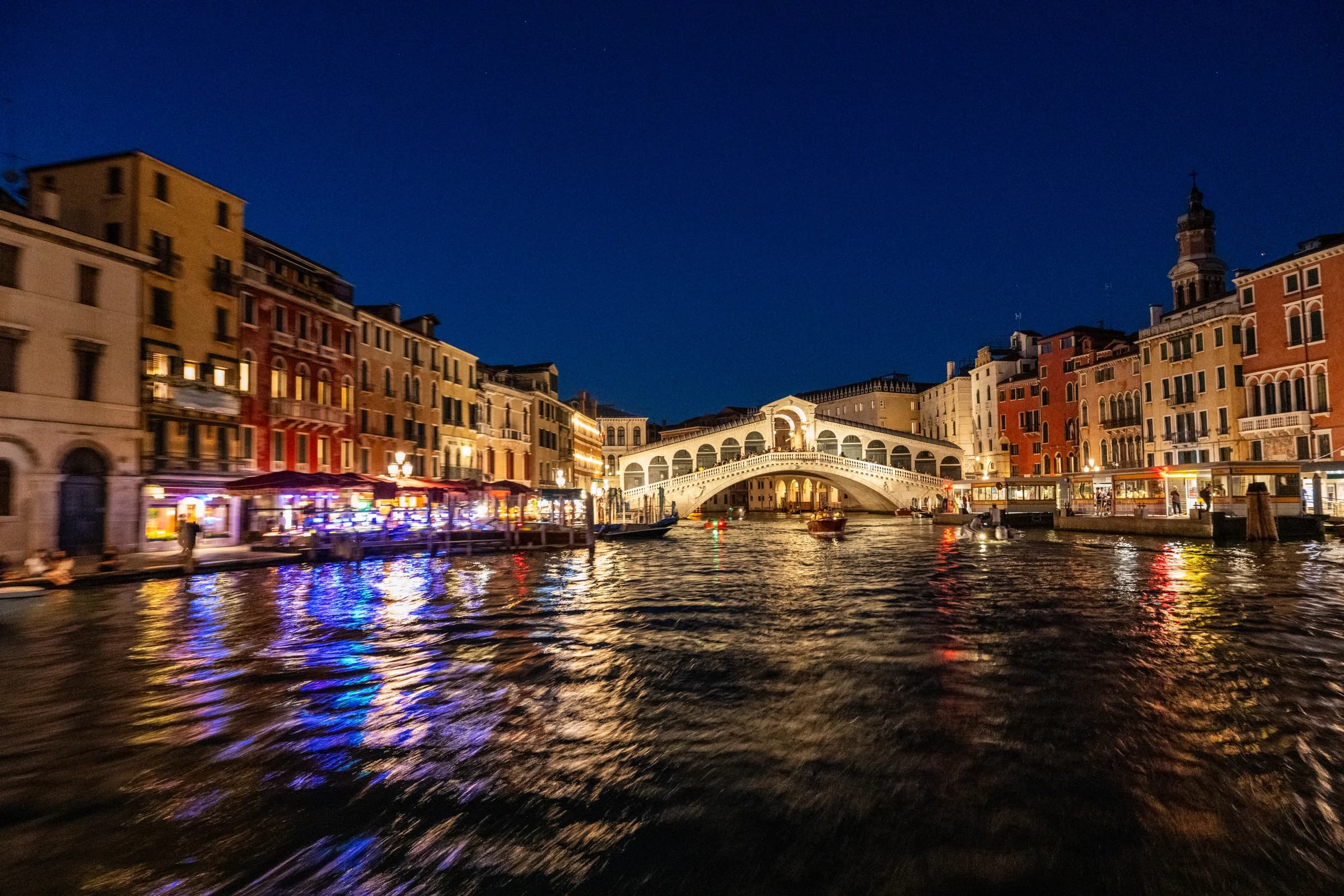 Venice: Rialto Bridge at Night