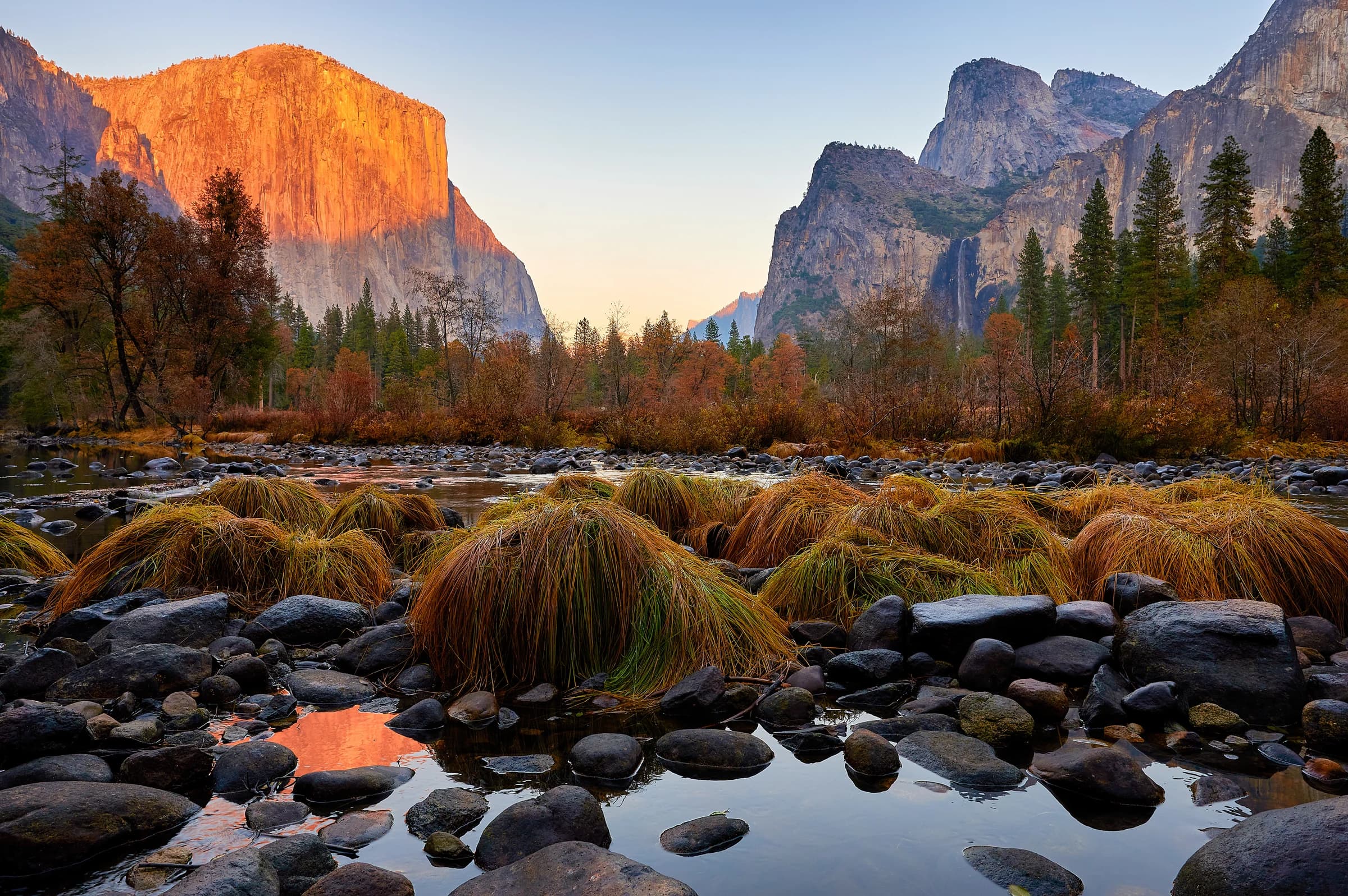 Yosemite's Golden Hour River