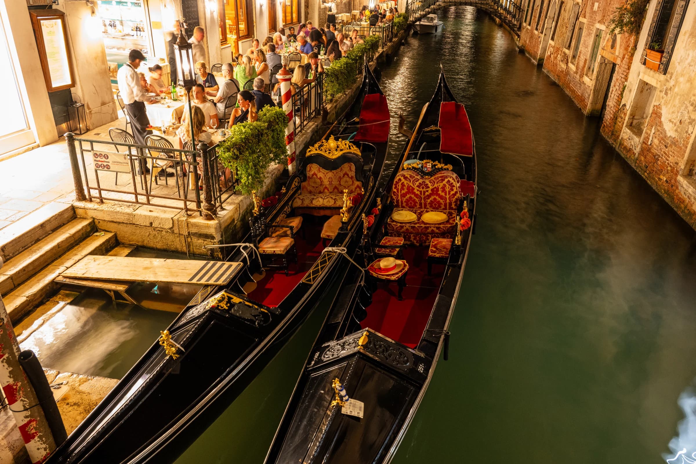 Venetian Gondolas at Twilight