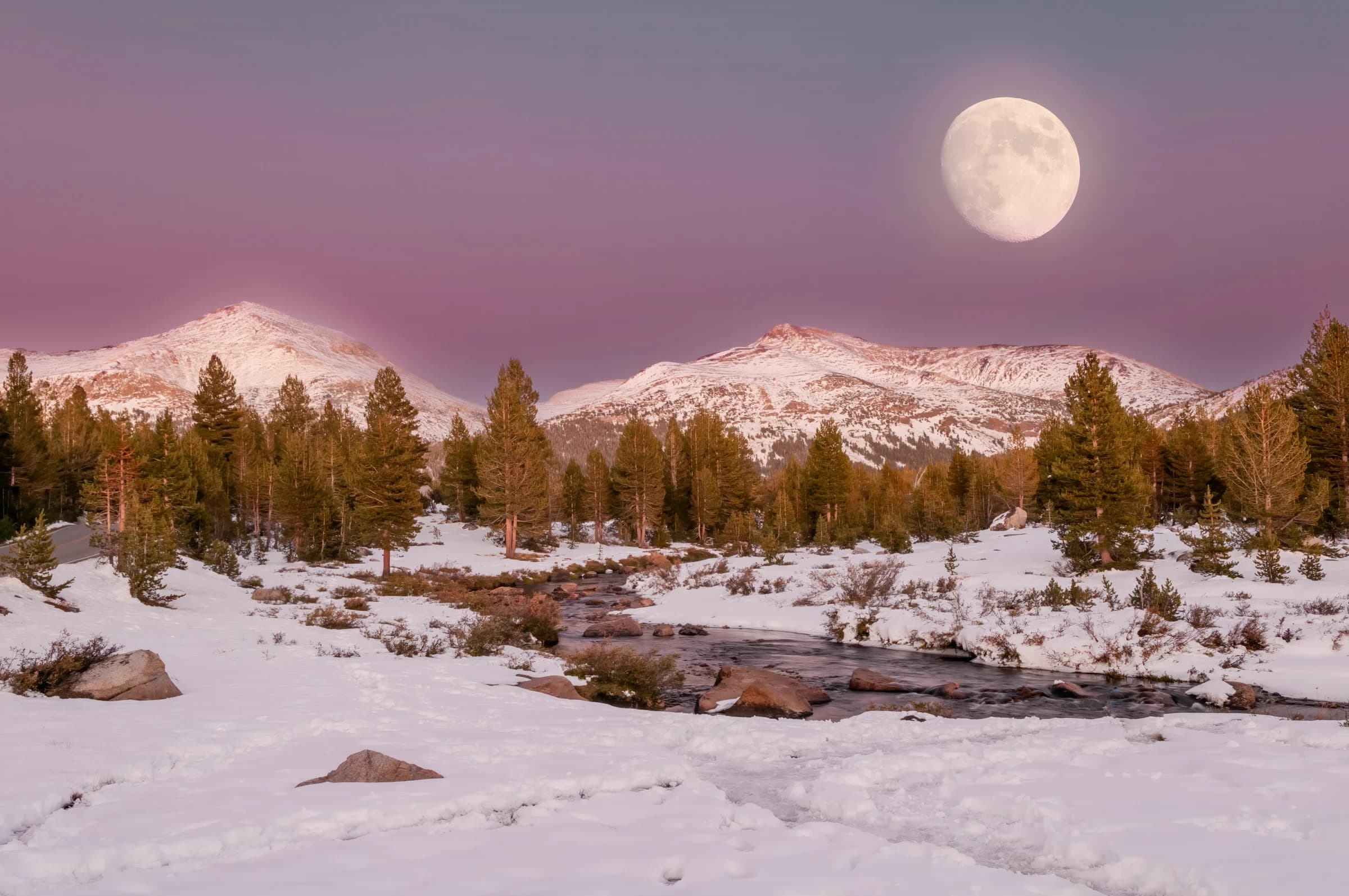 Sierra Nevada Moonrise