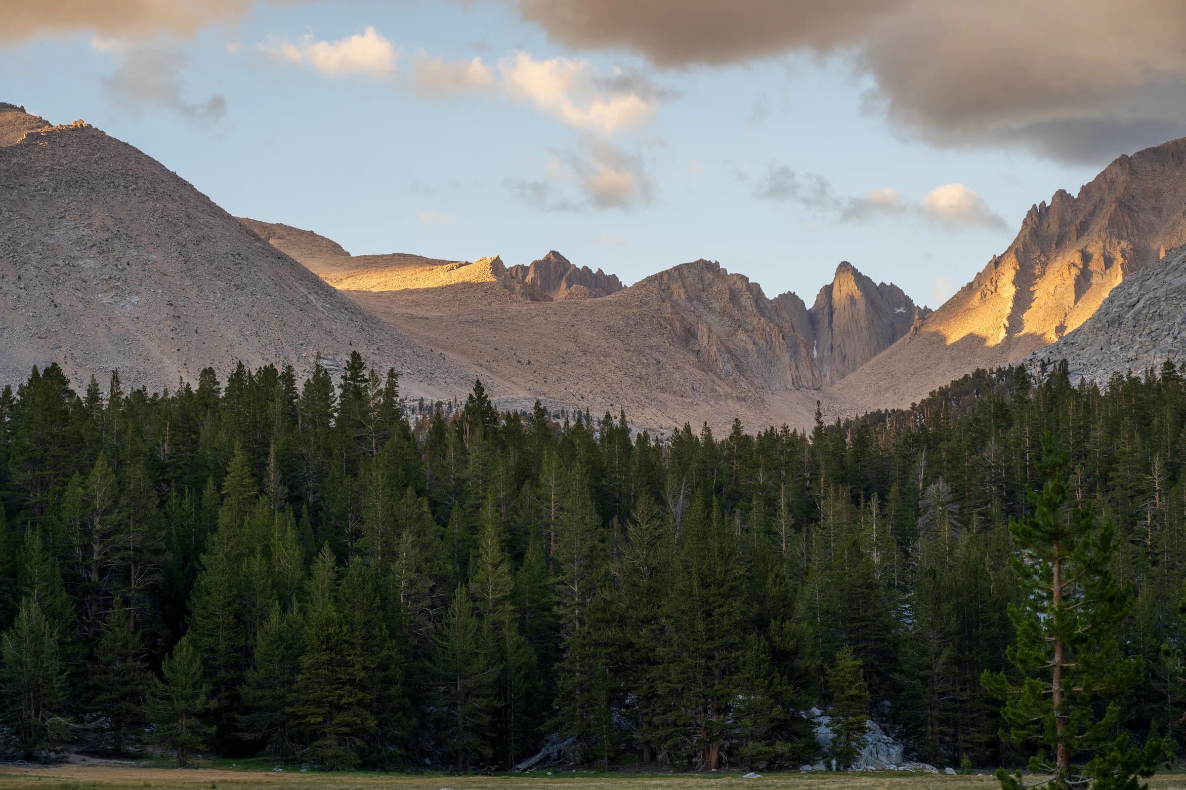 Sierra Crest, Golden Hour Glow