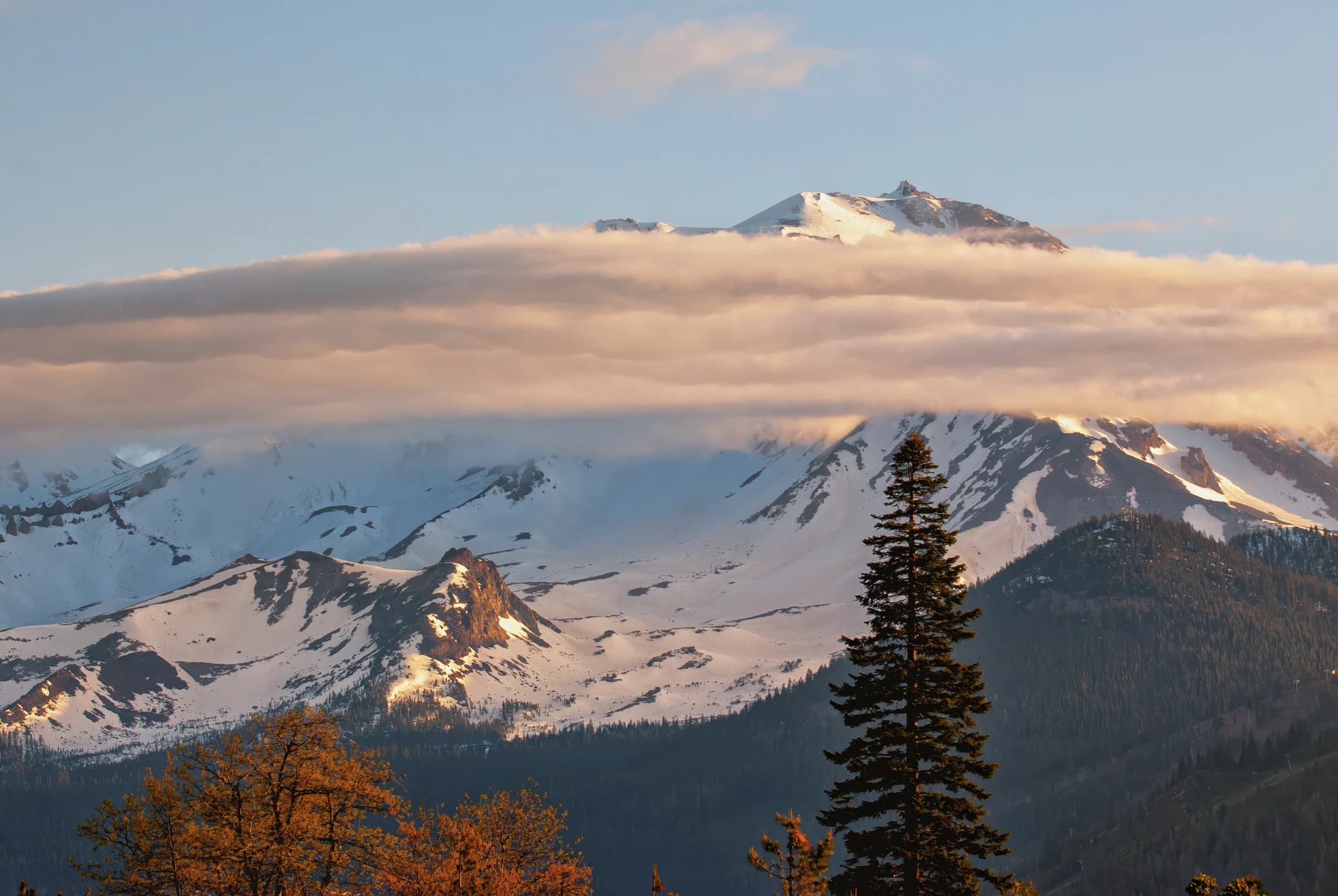 Mount Shasta's Cloud Veil