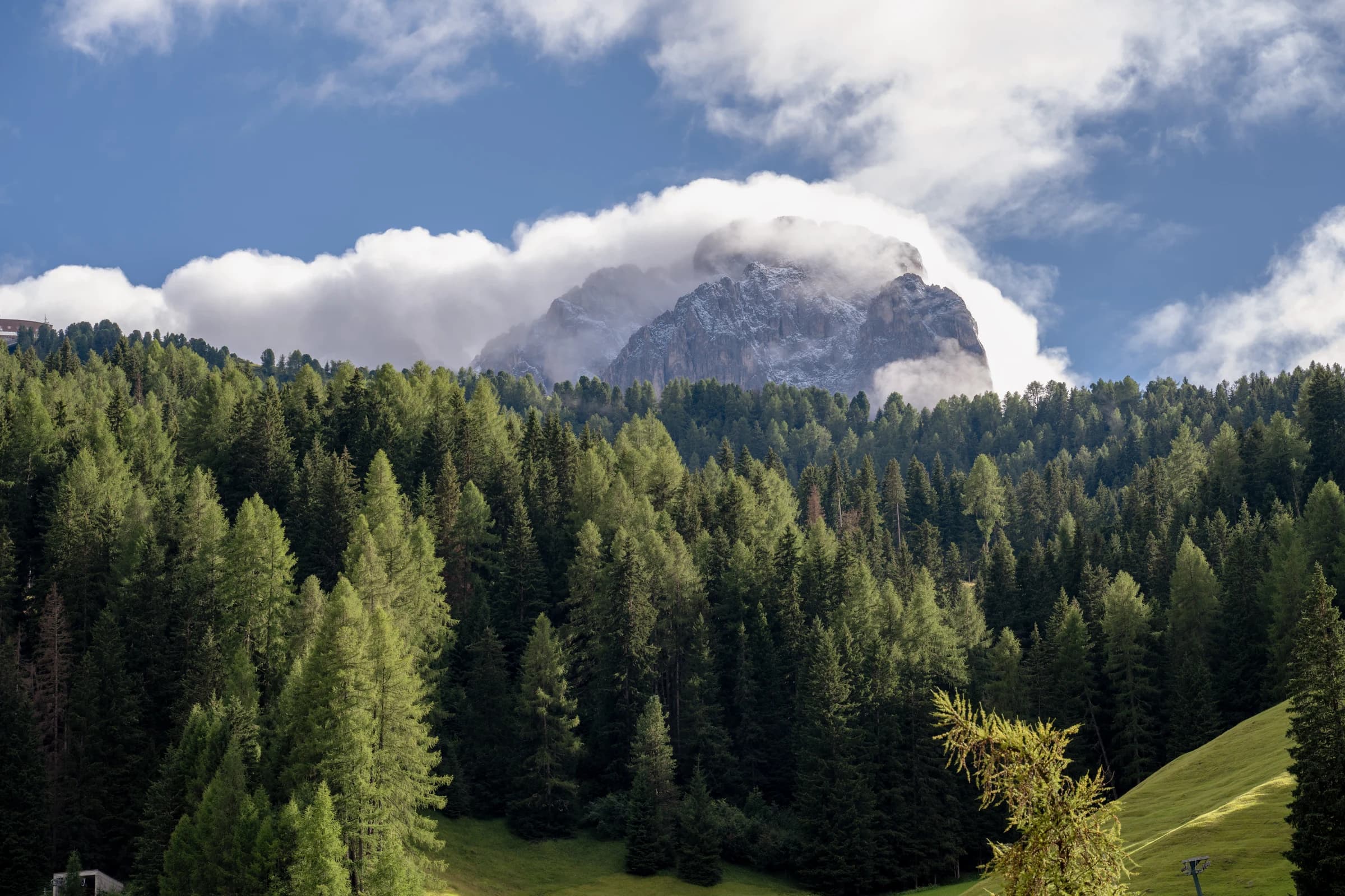 Alpine Majesty, Cloaked in Clouds