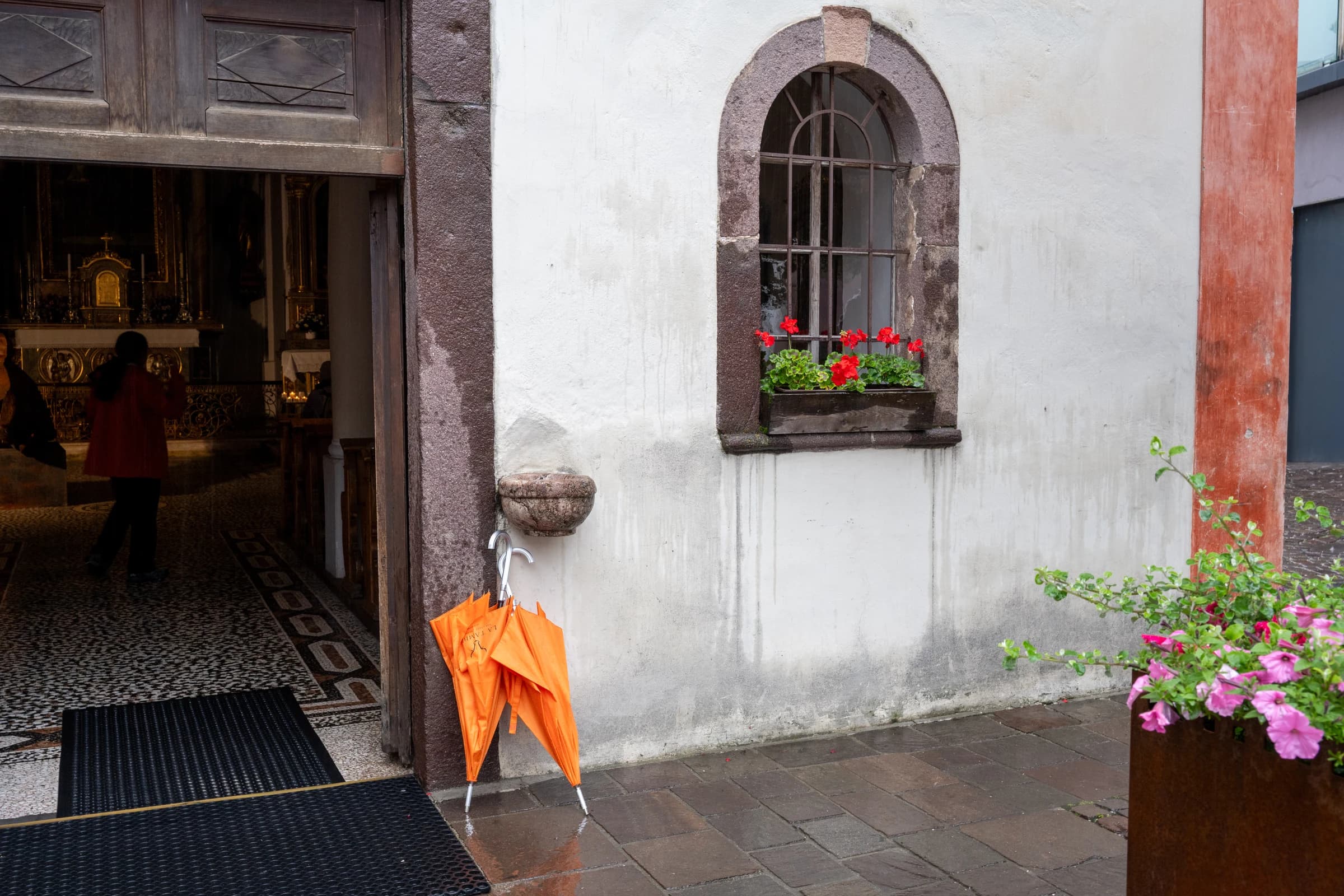 Church Doorway, Rainy Day