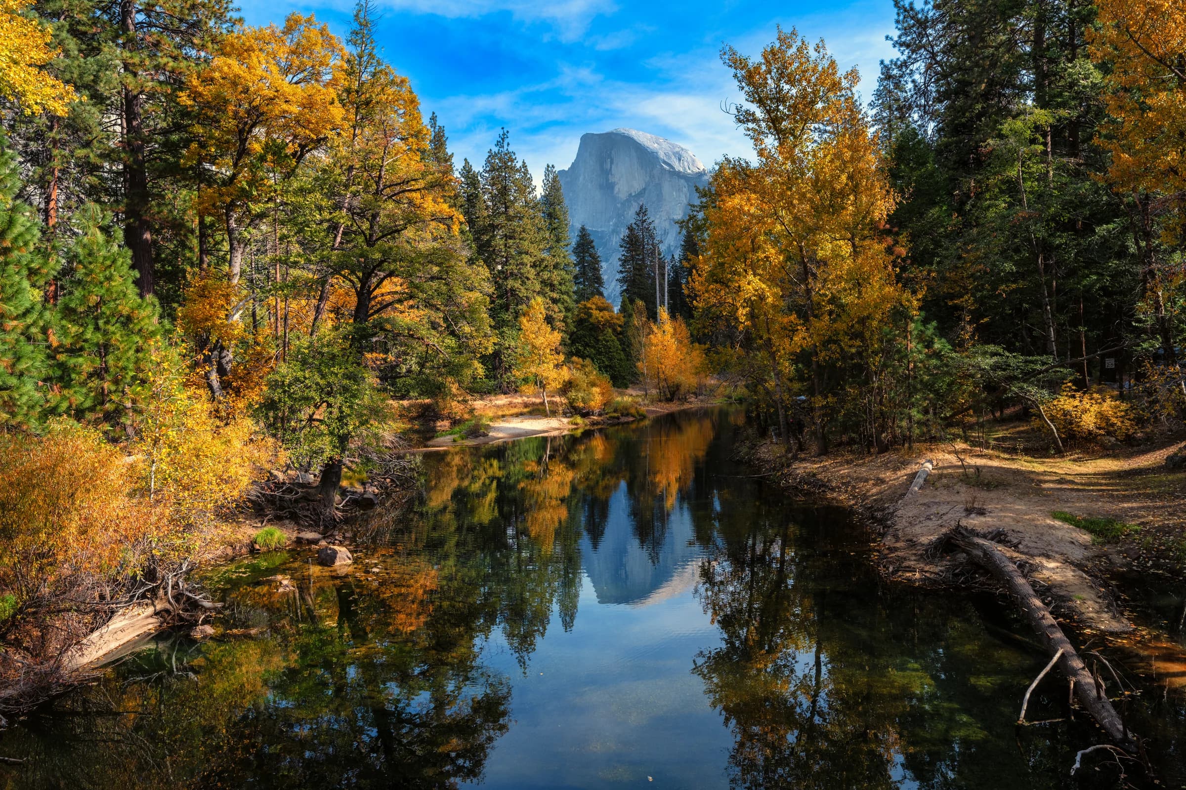 Half Dome Autumn Reflection