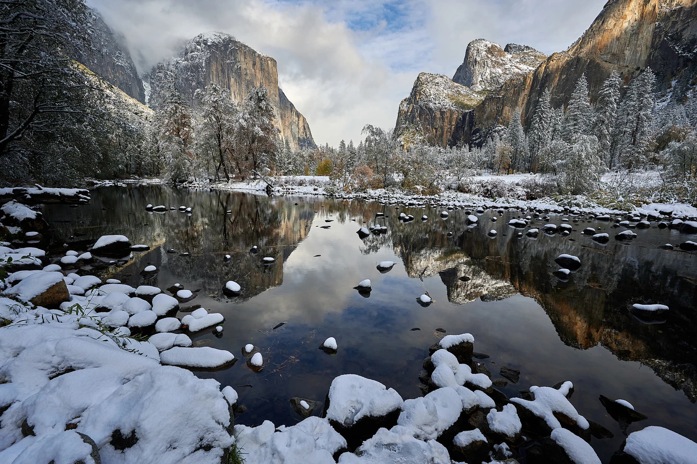 Yosemite's Winter Reflection