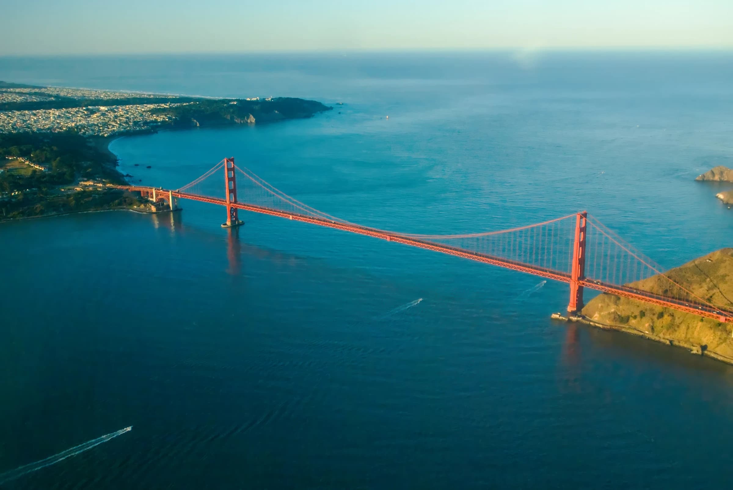 Golden Gate Aerial Serenity — Golden Gate Bridge, San Francisco