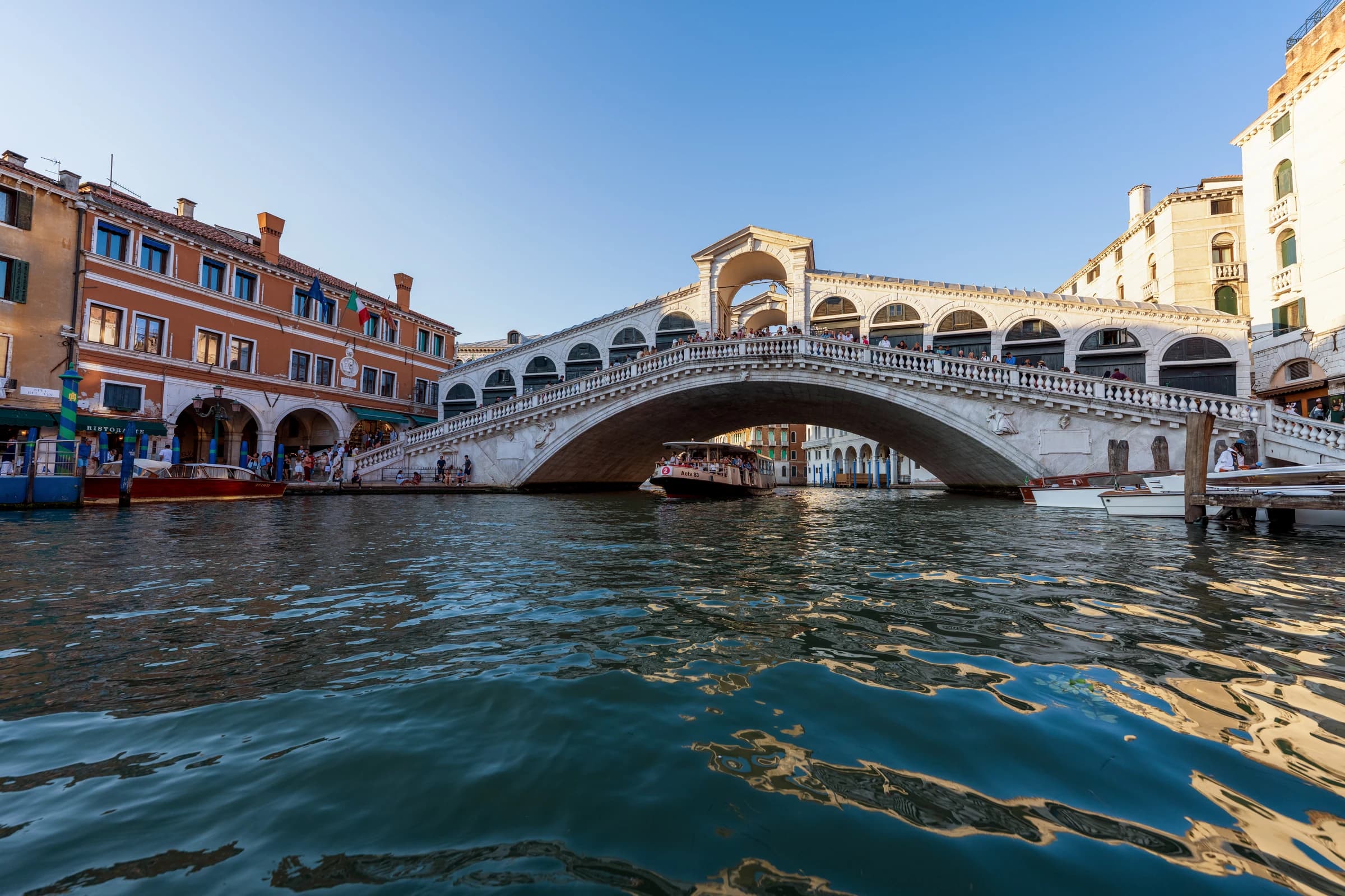 Venice's Rialto Bridge at Sunset