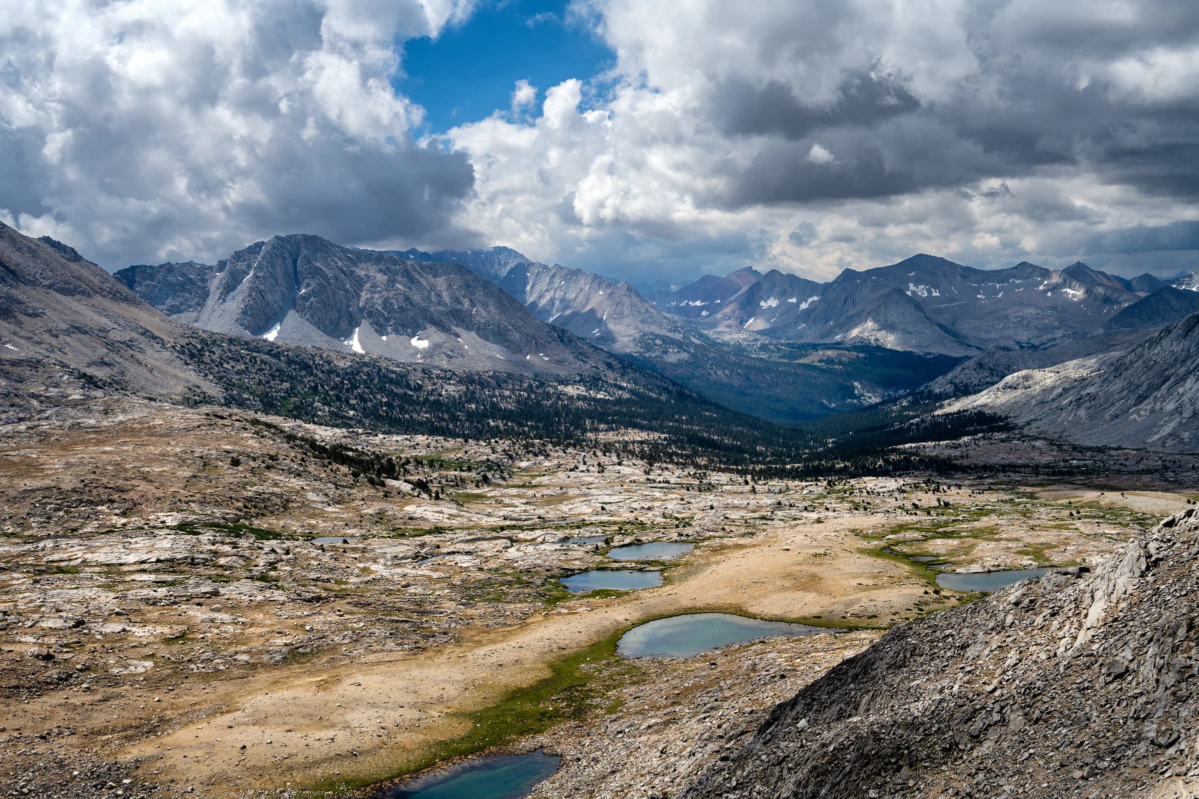 View from summit of Mather Pass viewing South