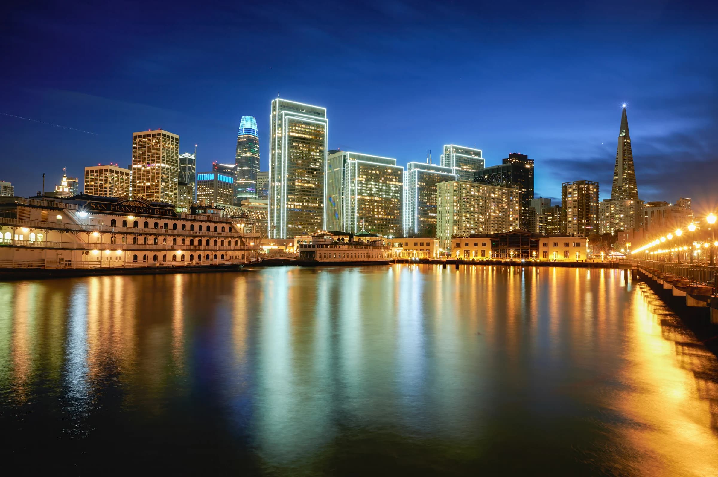 San Francisco Night Reflections