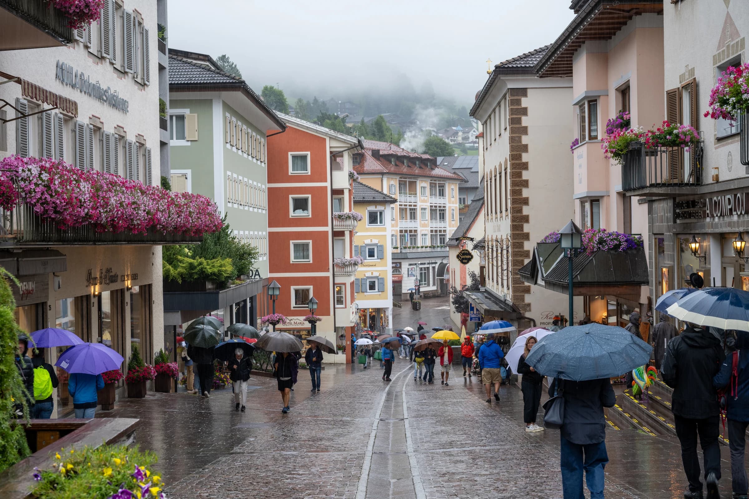 Rainy Day in the Dolomites