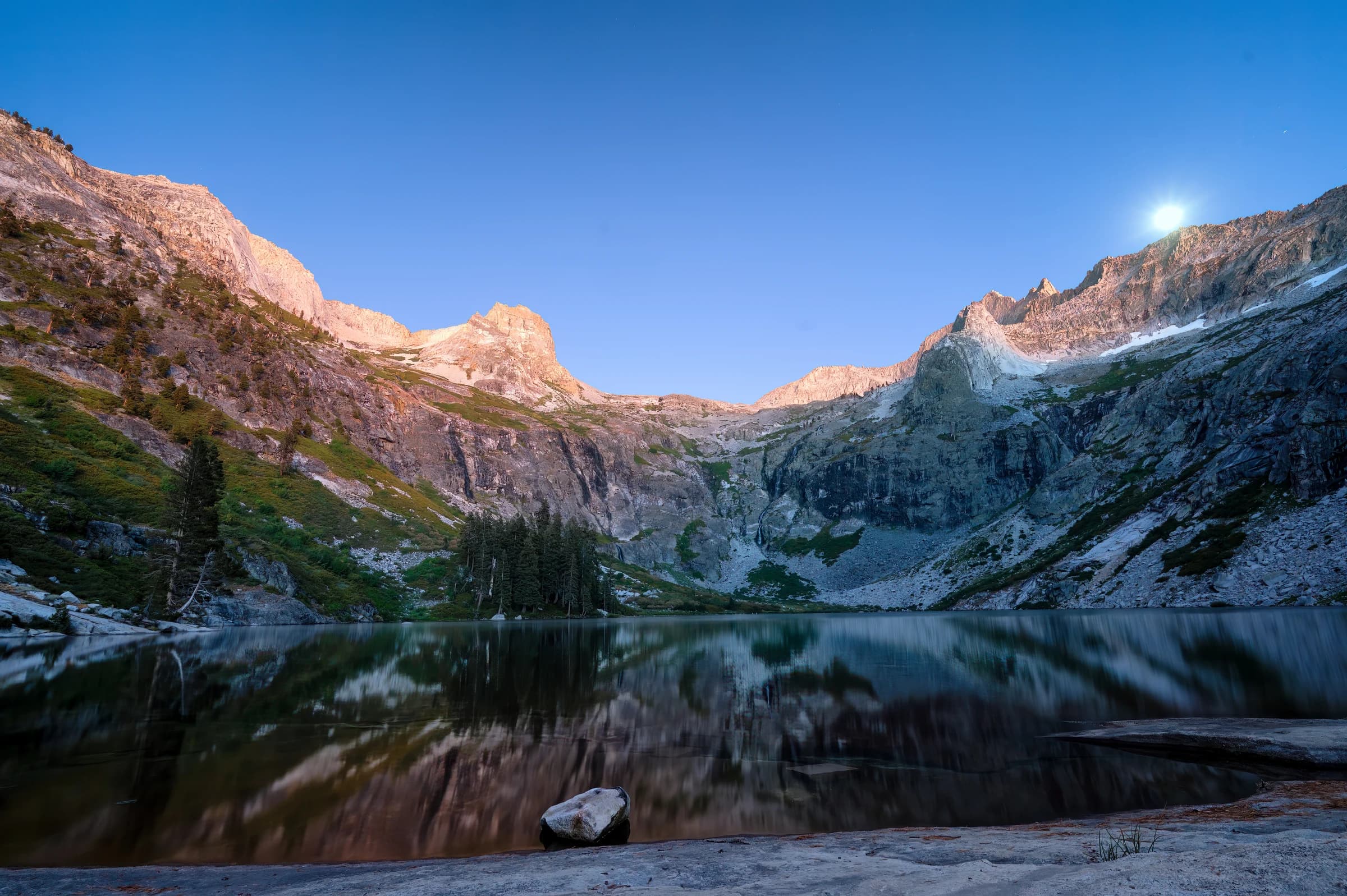 Eagle Scout Peak at moonrise